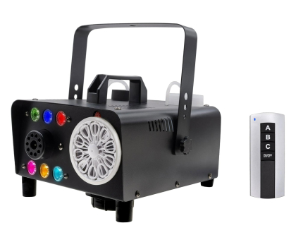 Sprzęt estradowy MusicMate Wytwornica dymu i baniek z efektem LED 3w1 MM-DB500 PartyCom